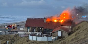 Jongeren veroorzaakten brand bij strandtent in Zandvoort