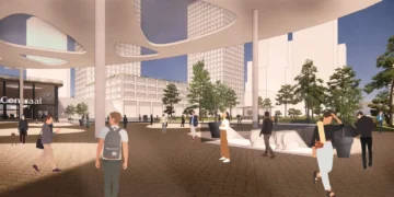 Eindhoven presents underground bus station and rail network