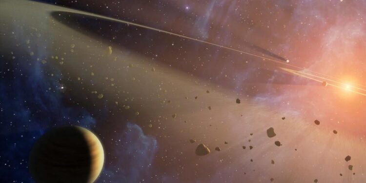 Ontdekking van exokometengordels in andere sterrenstelsels