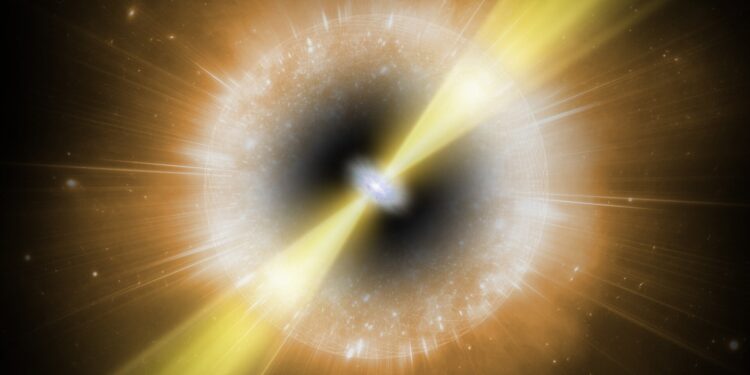 Krachtige explosie verlicht universum