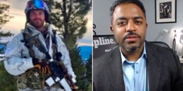 Oude kameraden op militaire basis