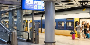 Geen treinverkeer van en naar Schiphol de rest van de dag