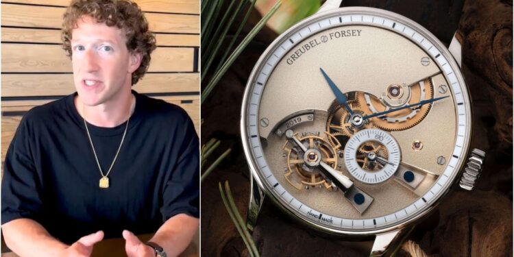 Mark Zuckerberg draagt horloge van € 900.000 en wijzigt metabeleid