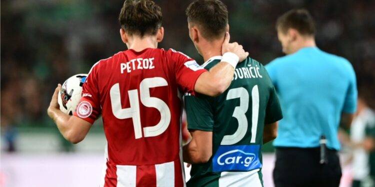 De derby van Athene: kanaal en tijd van de voetbalwedstrijd.