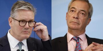 Farage’s partij streeft Labour voorbij in recente peilingen.