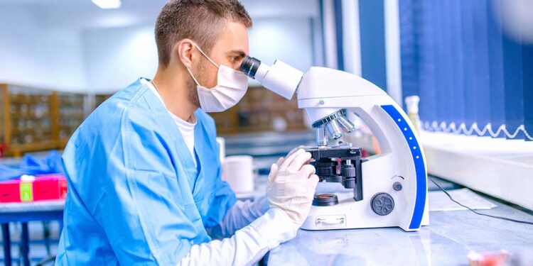 Studenten ontdekken klinische proeven bij MSD-kantoren.