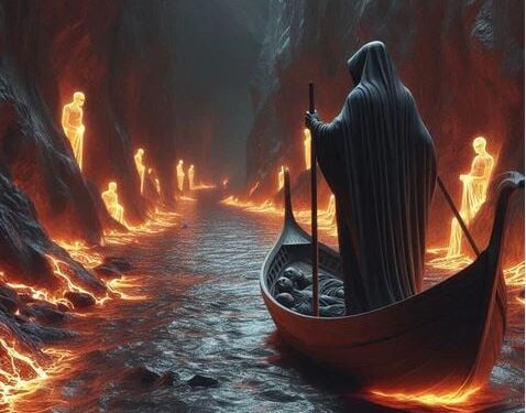 Charon, de psychedelische bootman van de onderwereld.