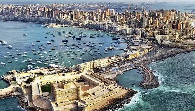 Alexandria zinkt door klimaatverandering