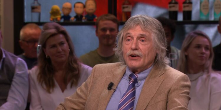 Johan Derksen in benarde situatie bij hoge nood tijdens avontuurlijk uitje.