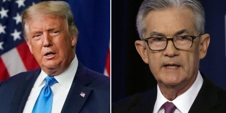Trump belooft te vertrekken uit de Fed op vraag van Powell