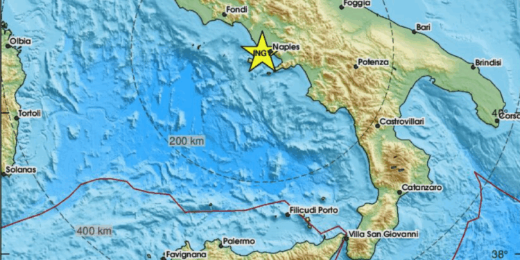 Aardbeving van 4.4 Richter treft Napels en omgeving
