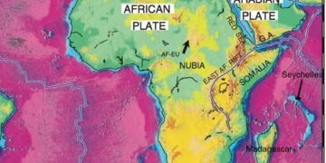 Hitte van rotsen vernietigt Afrikaanse continent