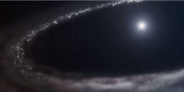 Ijzig water ontdekt in ander sterrenstelsel