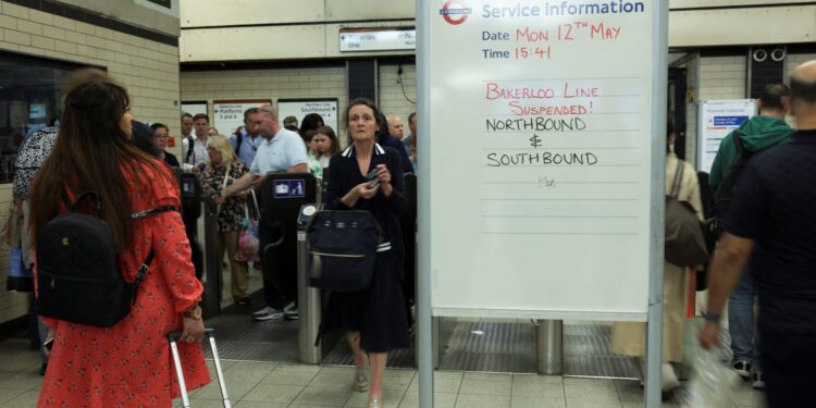 Metrovertragingen in Londen door stroomstoring