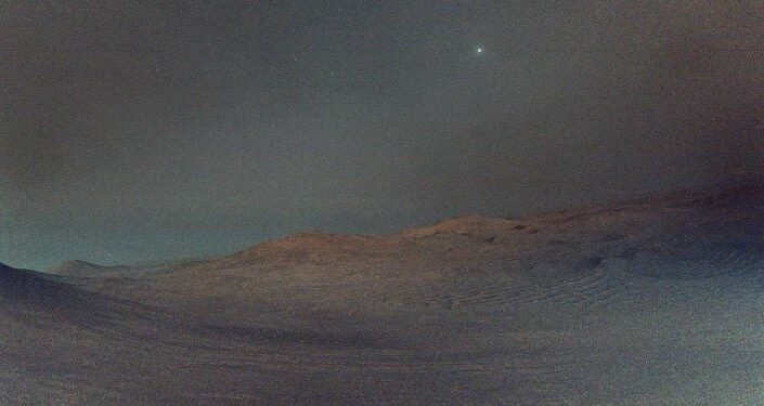 Betoverende luchtshow op Mars