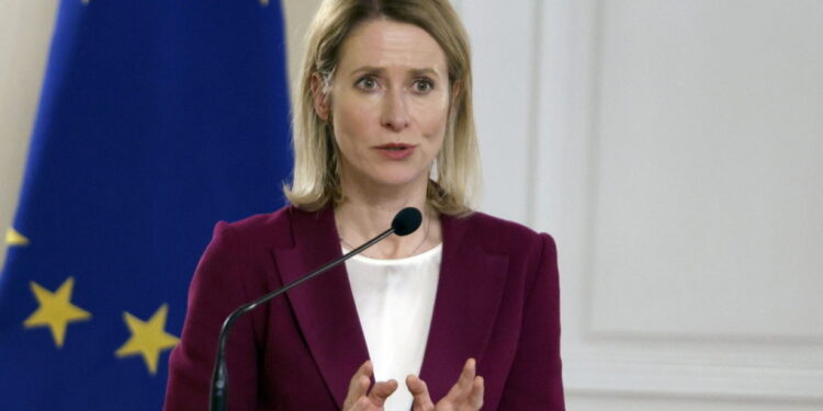 Kaya Kalas pleit voor maximale internationale druk op Rusland.