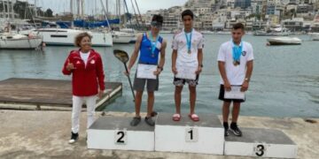 Georgiadis wint goud op 200m SUP in Olympiakos.