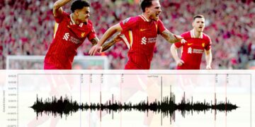 Goal van Liverpool veroorzaakt aardbeving op Richterschaal