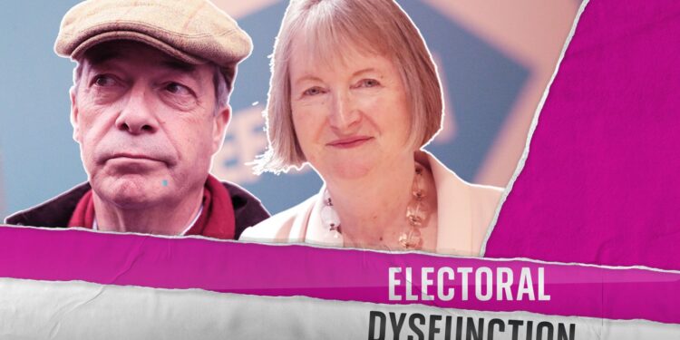 Farage grijpt de microfoon en domineert de mediakoppen, zegt Harman