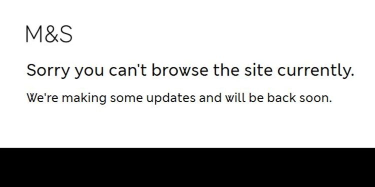 M&S website plat na ransomware aanval met financiële gevolgen.