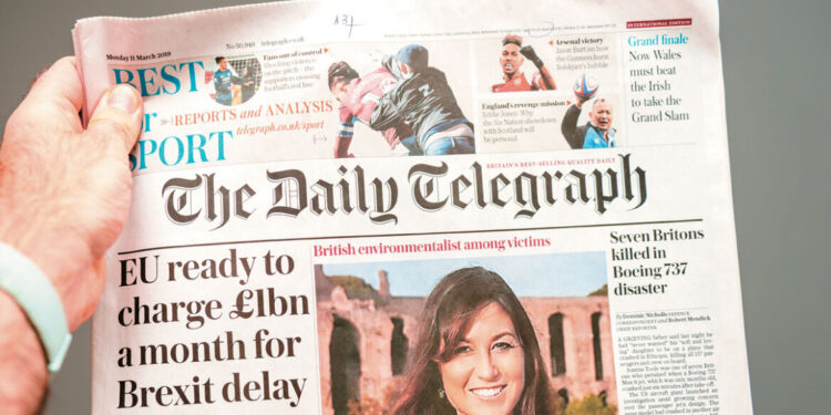 Daily Telegraph overgenomen door Amerikaans bedrijf met aandeel van Emirates Sheikh