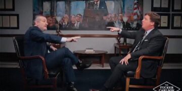 Tucker Carlson ondervraagt Ted Cruz over Iran, Israël en de Bijbel.