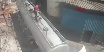 Explosie bij tankstation: man weggeslagen met sigaret in de mond