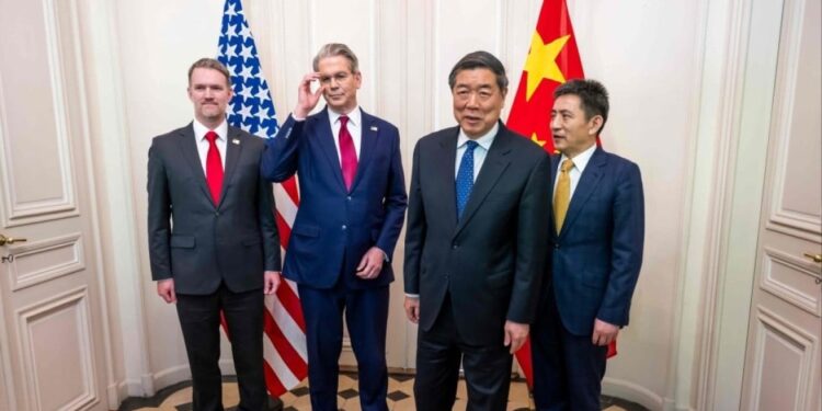 Vervolg commerciële gesprekken tussen VS en China in Londen