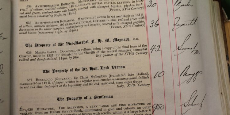 Historicus wijt verwarring over Harvard Magna Carta-kopie aan naoorlogse ‘chaos’