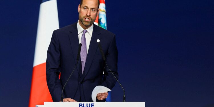 Prins William waarschuwt voor afnemende oceanen en roept op tot actie.