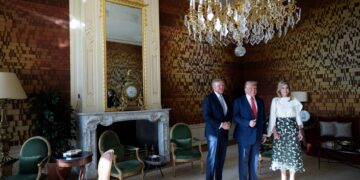 Koninklijk paar ontvangt enthousiaste lof van Trump