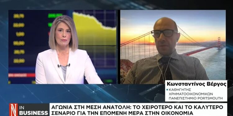 Oorlog begonnen door ons: deK. Vergo’s op Naftemporiki TV