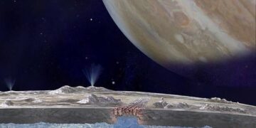 Geologische chaos op potentiële levensvormen-satelliet van Jupiter