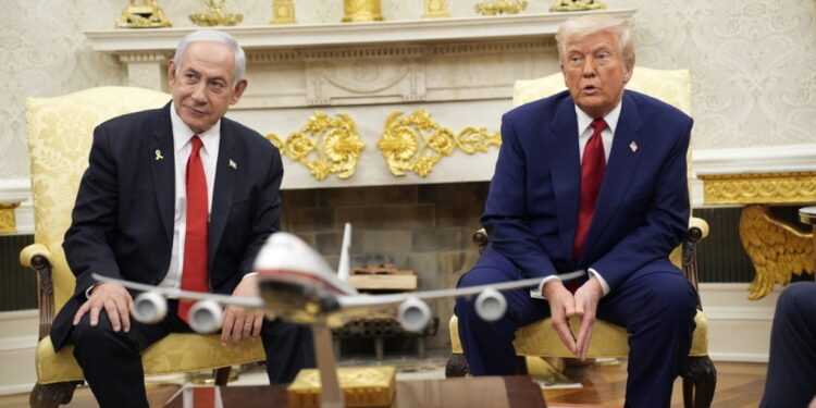 Netanyahu en Trump werken samen voor vrede in Israël