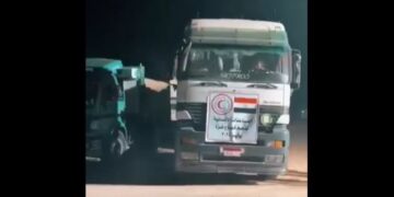 Humanitaire hulp onderweg naar Gaza via Egypte