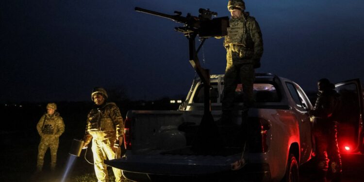 Aanval op Fighter Air Base hoofdkwartier in Oekraïne