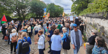 Protesten tegen Trumps bezoek aan Schotland