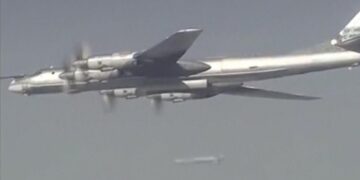 Russische bommenwerpers patrouilleren in de Bandenzee