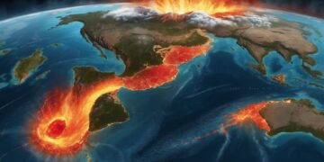 De uitbarsting van de Ring of Fire: chaos en vernietiging