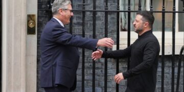 EU-leiders en Sir Keir Starmer bij vredesbesprekingen met Oekraïense president in Witte Huis