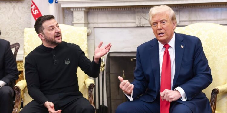 Zelenski’s riskante ontmoeting met Trump onder Poetins schaduw