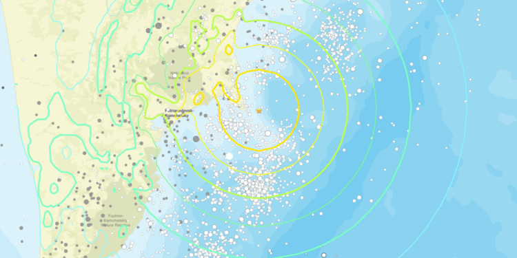 Krachtige aardbeving voor oostkust Kamchatka – Tsunami waarschuwing