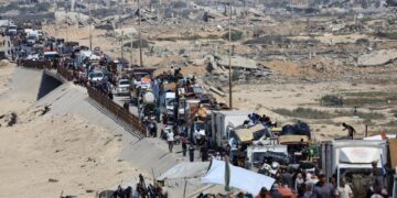 Gaza verlaten door 700.000 Palestijnen: leger schat.