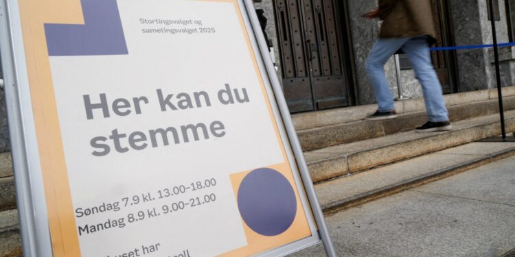 Vandaag parlementaire verkiezingen in Noorwegen, Labour aan kop