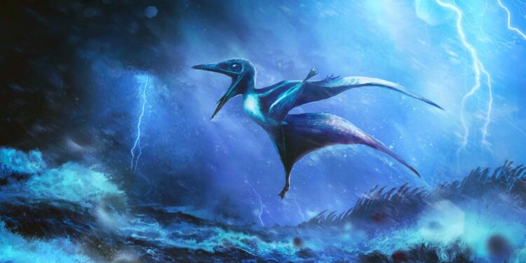 Pterosaurussen verloren in vreselijke stormontdekking
