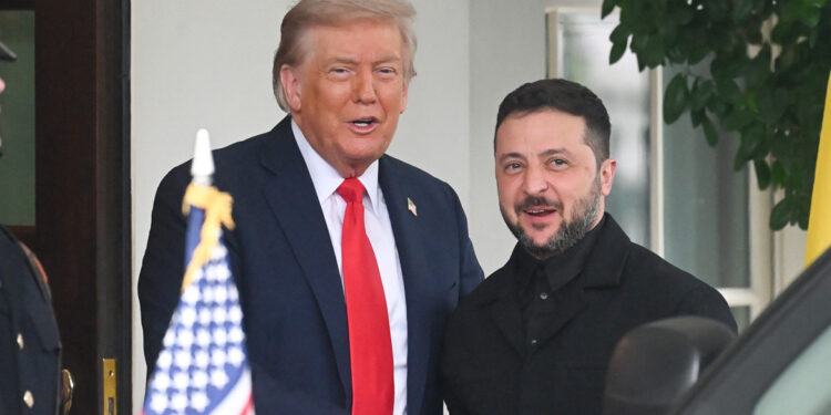 Zelenski ontmoet Trump tijdens VN-top.