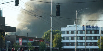 Rusland treft hoofdkantoor Oekraïense overheid tijdens oorlog voor het eerst.