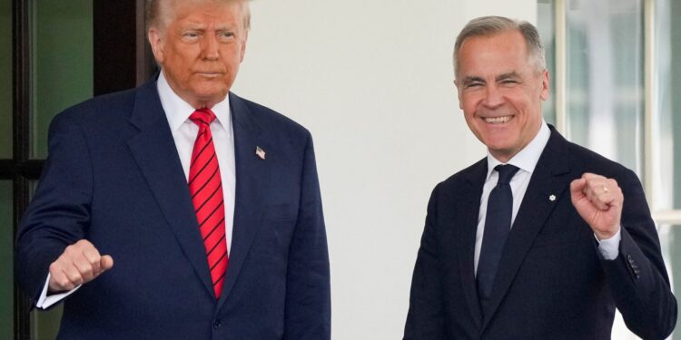 Trump en Carney voeren succesvol gesprek over tarieven.