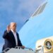 Trump ontmoet emir en premier van Qatar in Air Force One