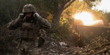 Bezette dragage in Kramatorsk en Sloviansk in Oekraïne